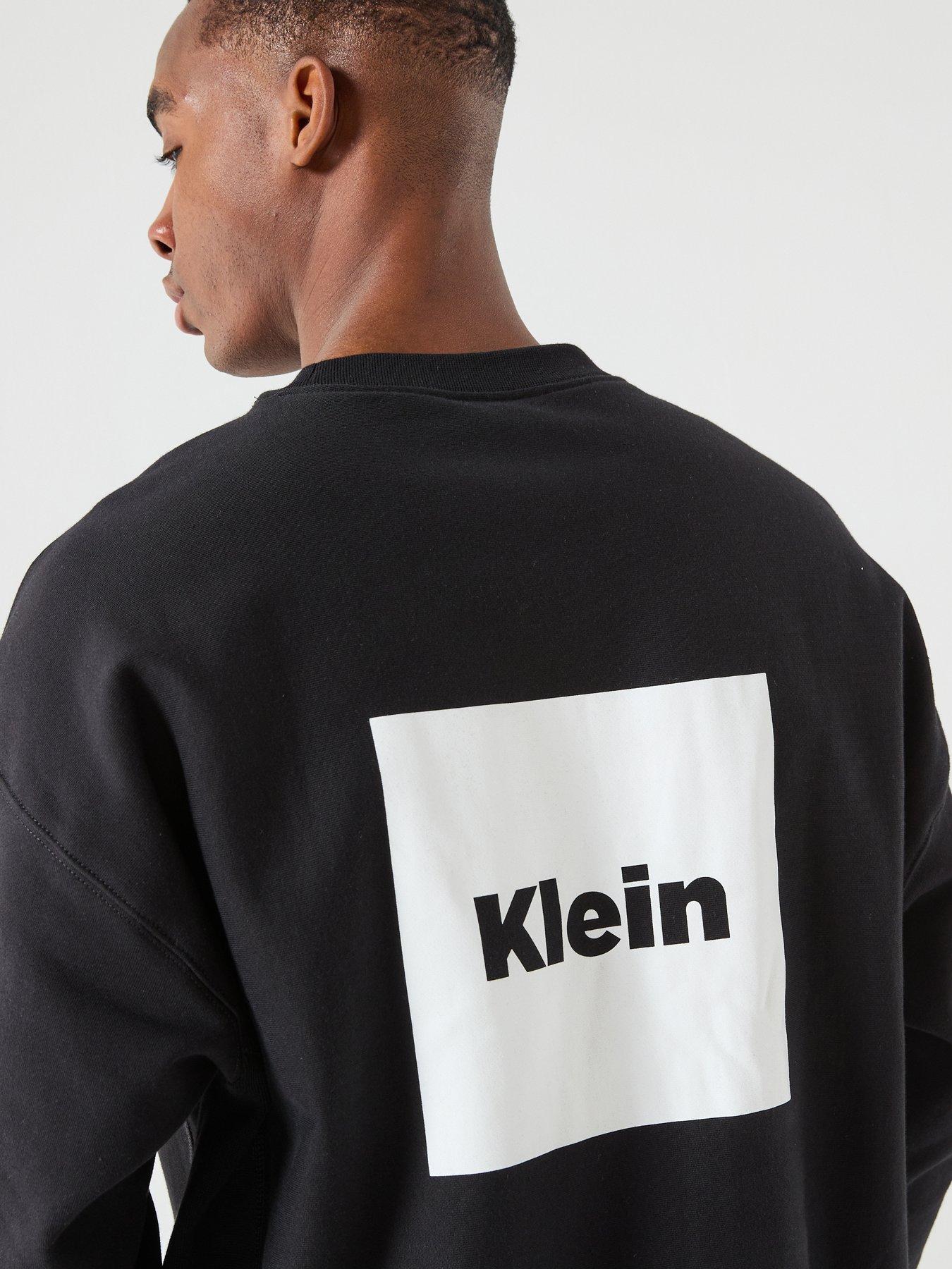  image of calvin-klein-jeans-box-graphic-crew-sweatshirt-black