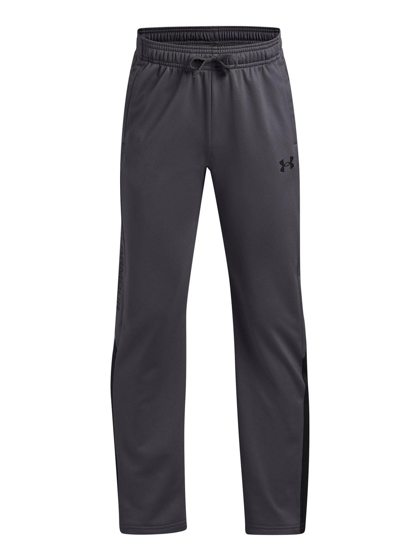  image of under-armour-junior-boys-training-brawler-30-tapered-pants-black-grey