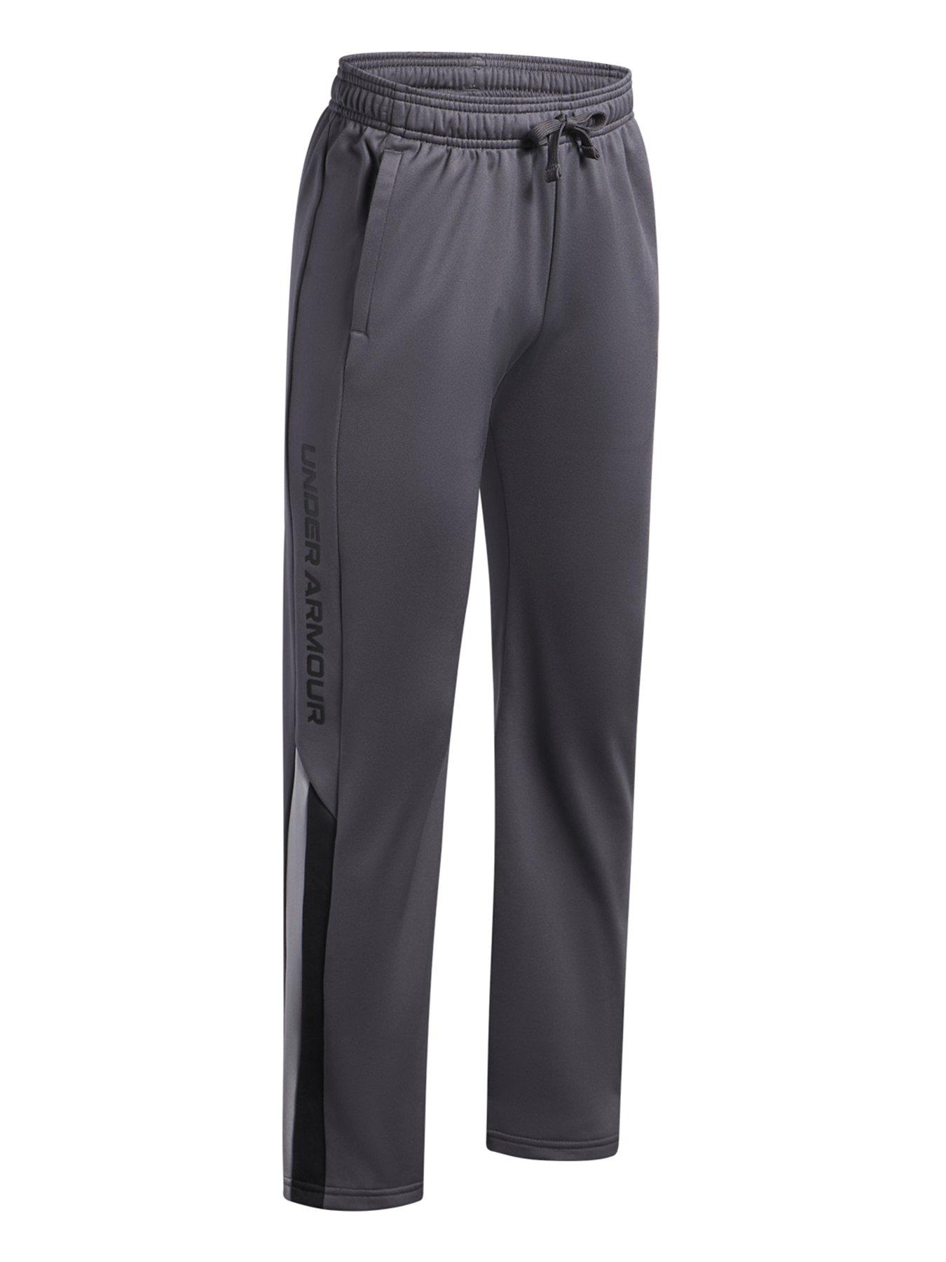  image of under-armour-junior-boys-training-brawler-30-tapered-pants-black-grey