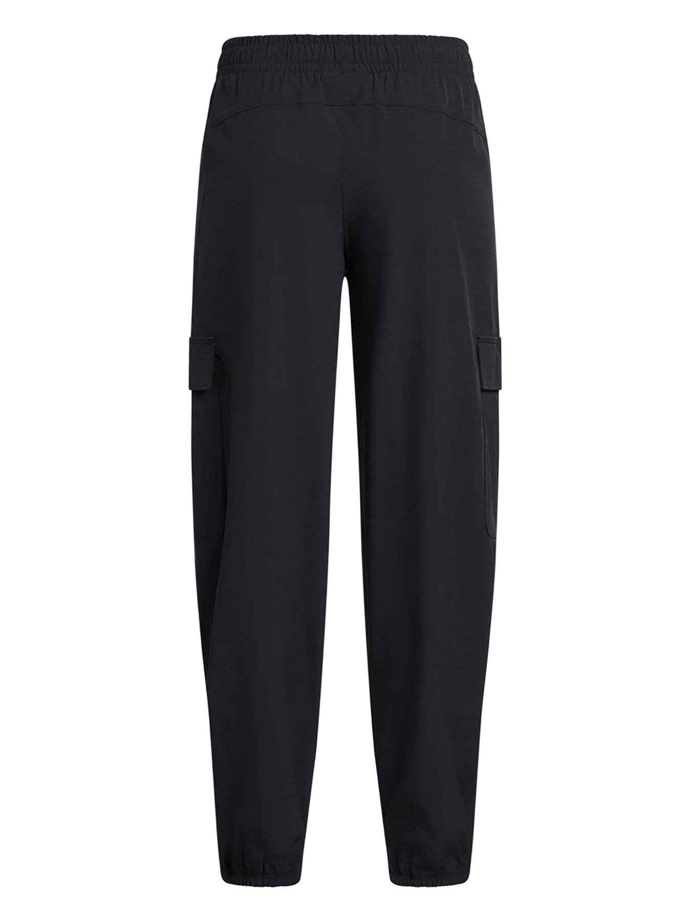 Image 2 of 2 of UNDER ARMOUR Junior Girls Training Rival Woven Cargo Pants - Black