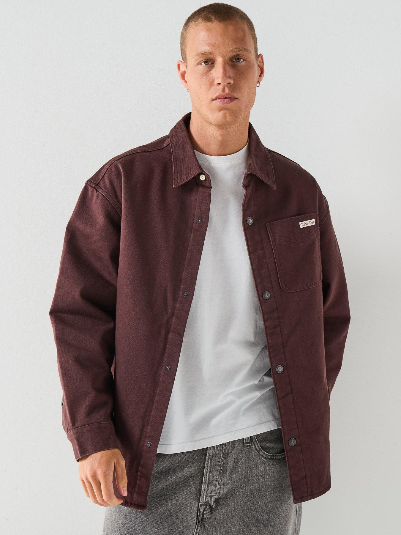 Calvin Klein Jeans 90S Padded Overshirt - Dark Brown
