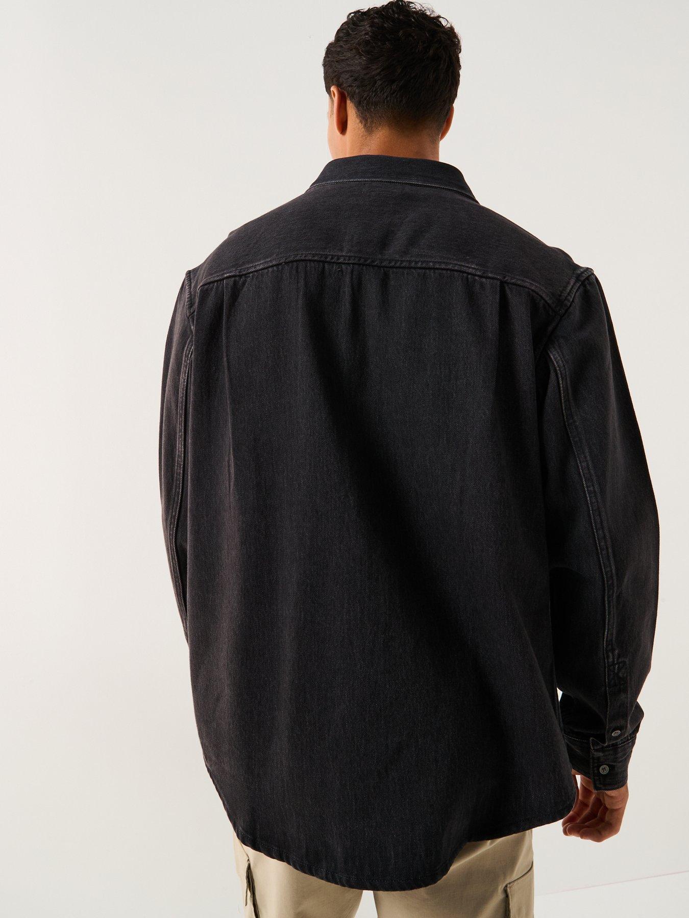 Image 2 of 6 of Calvin Klein Jeans Classic Denim Shirt - Black