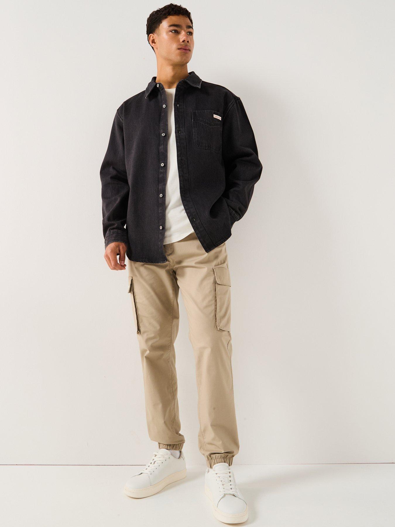 Image 3 of 6 of Calvin Klein Jeans Classic Denim Shirt - Black