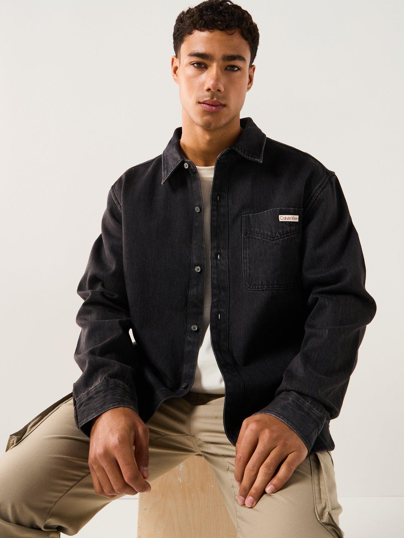 Image 6 of 6 of Calvin Klein Jeans Classic Denim Shirt - Black