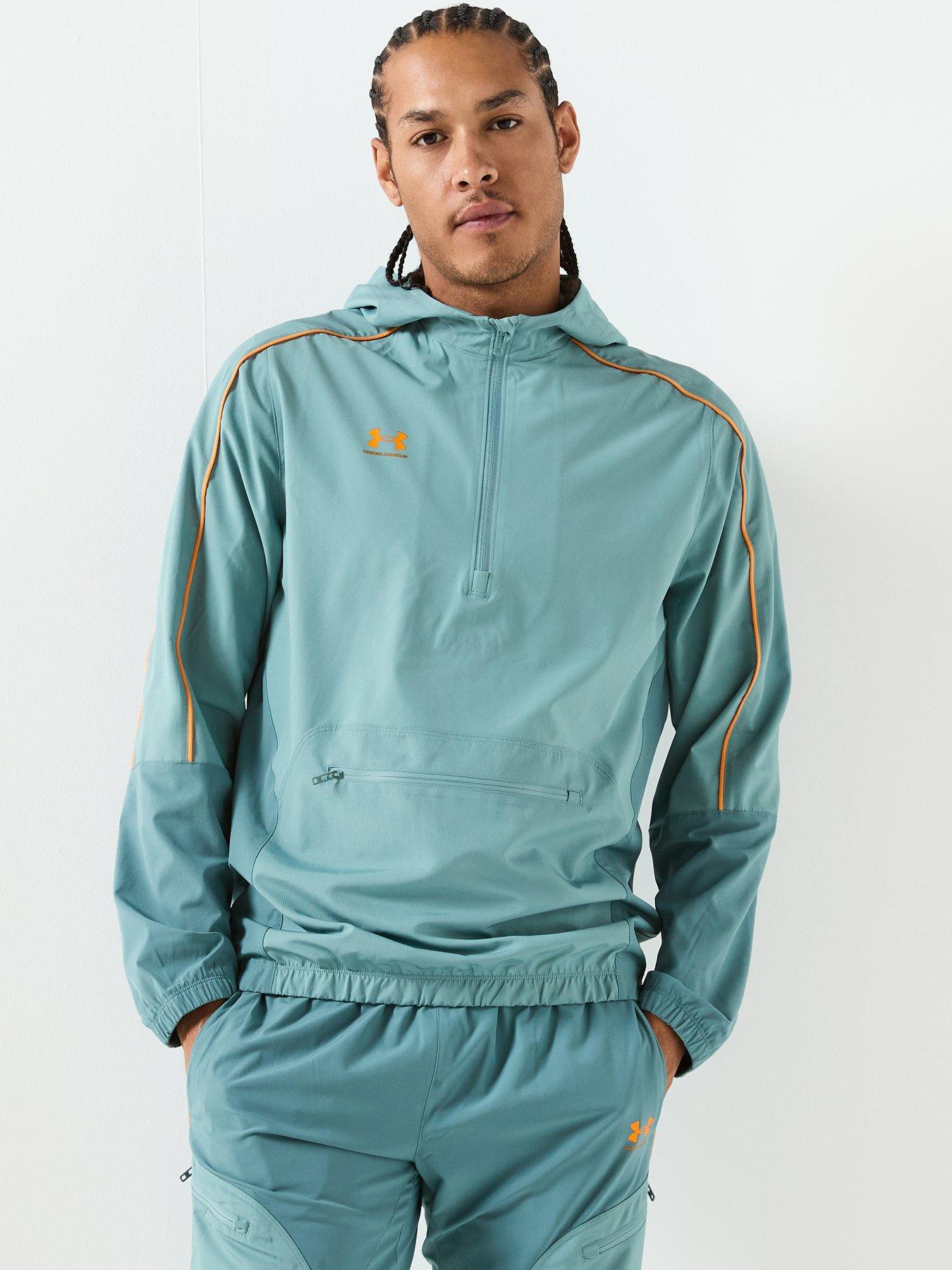 UNDER ARMOUR Mens Challenger Warmup Jacket - Green