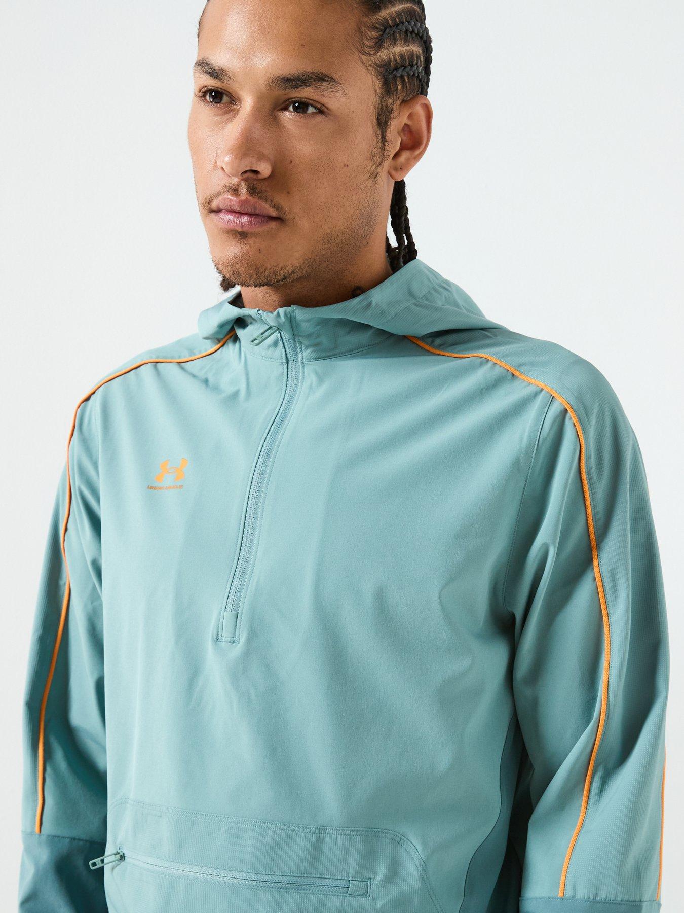  image of under-armour-mens-challenger-warmup-jacket-green