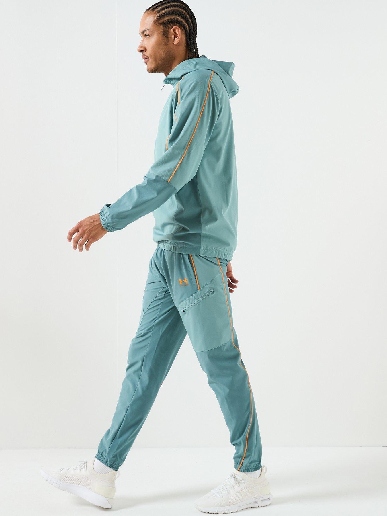  image of under-armour-mens-challenger-warmup-jacket-green