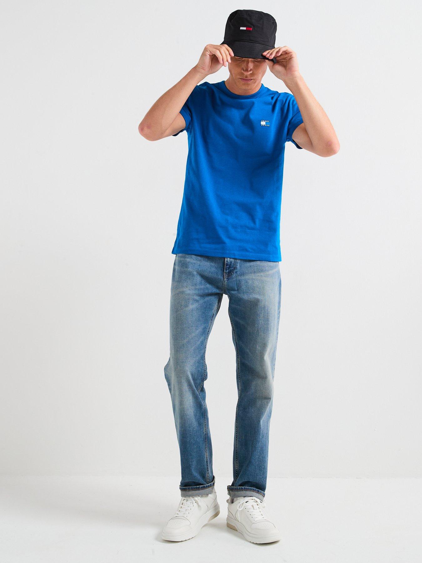 Image 3 of 6 of Tommy Jeans Ryan Slim Straight Jeans - Dark Blue