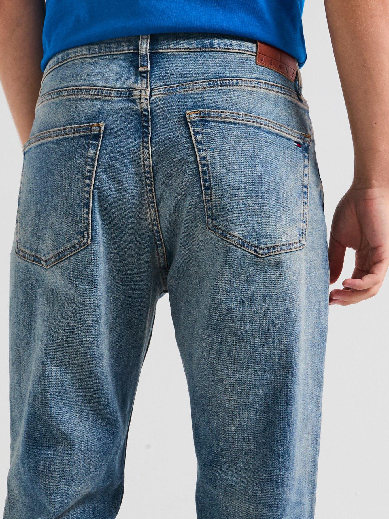 Image 4 of 6 of Tommy Jeans Ryan Slim Straight Jeans - Dark Blue