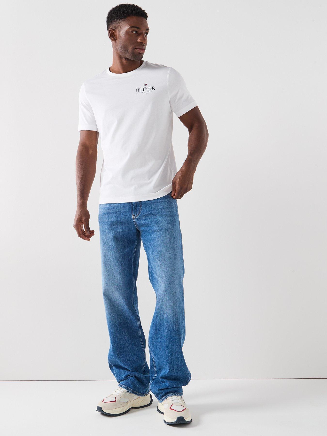 Image 3 of 6 of Tommy Jeans Jaimie Relaxed Straight Fit Jeans - Blue