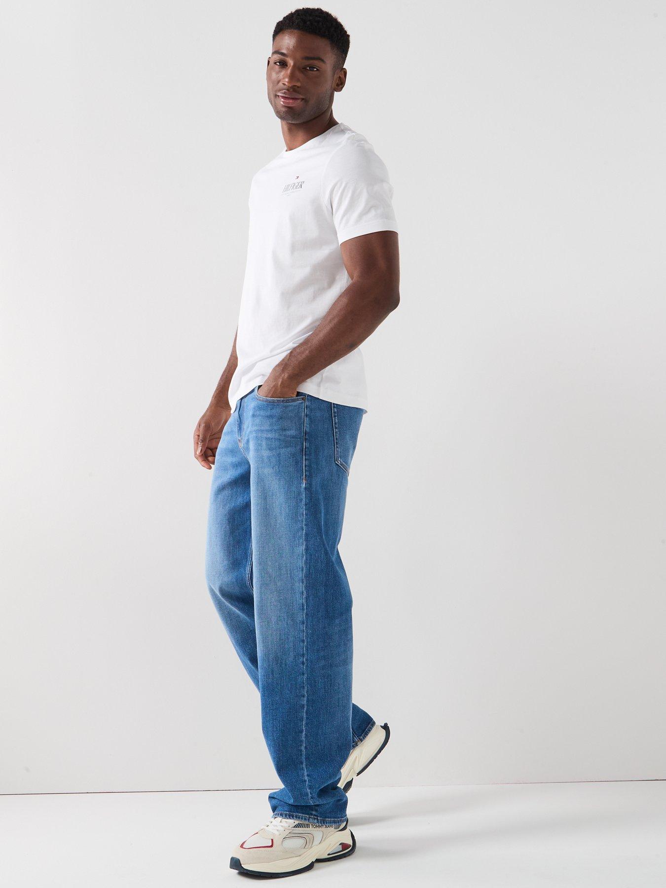 Image 4 of 6 of Tommy Jeans Jaimie Relaxed Straight Fit Jeans - Blue