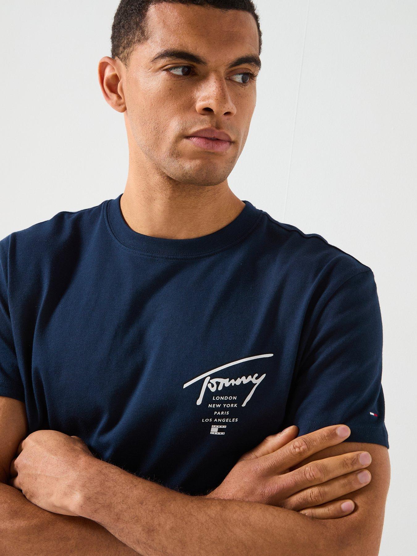  image of tommy-jeans-regular-sign-city-back-print-t-shirt-navy