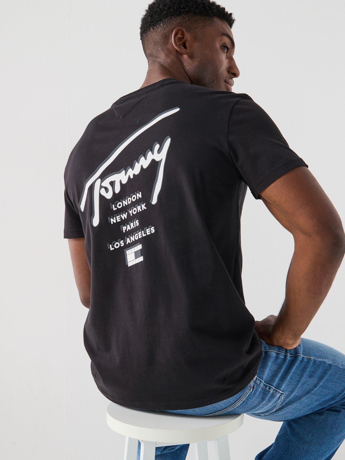 undefined Regular Sign City Back Print T-Shirt - Black