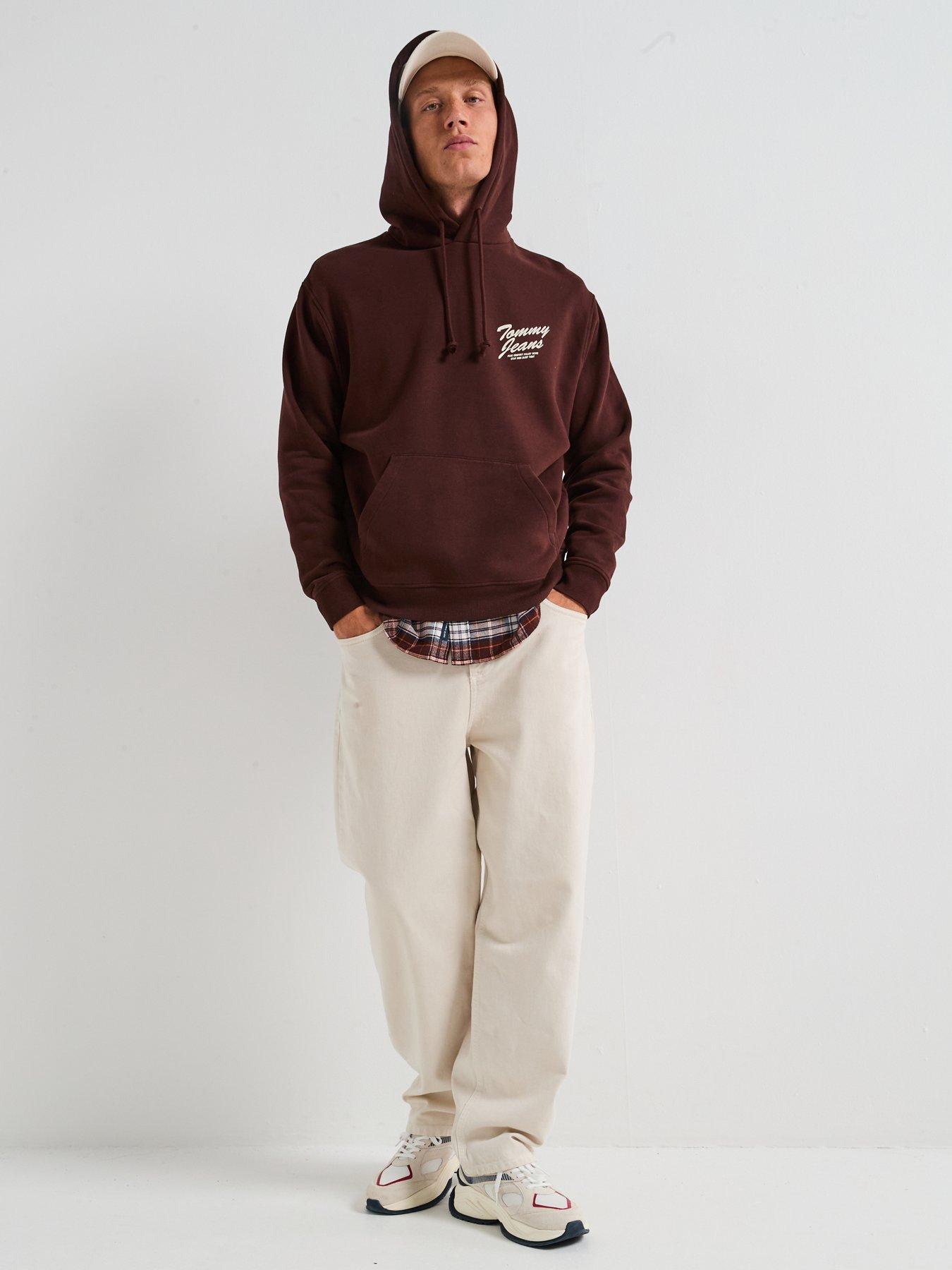  image of tommy-jeans-relaxed-novelty-graphic-hoodie-brown