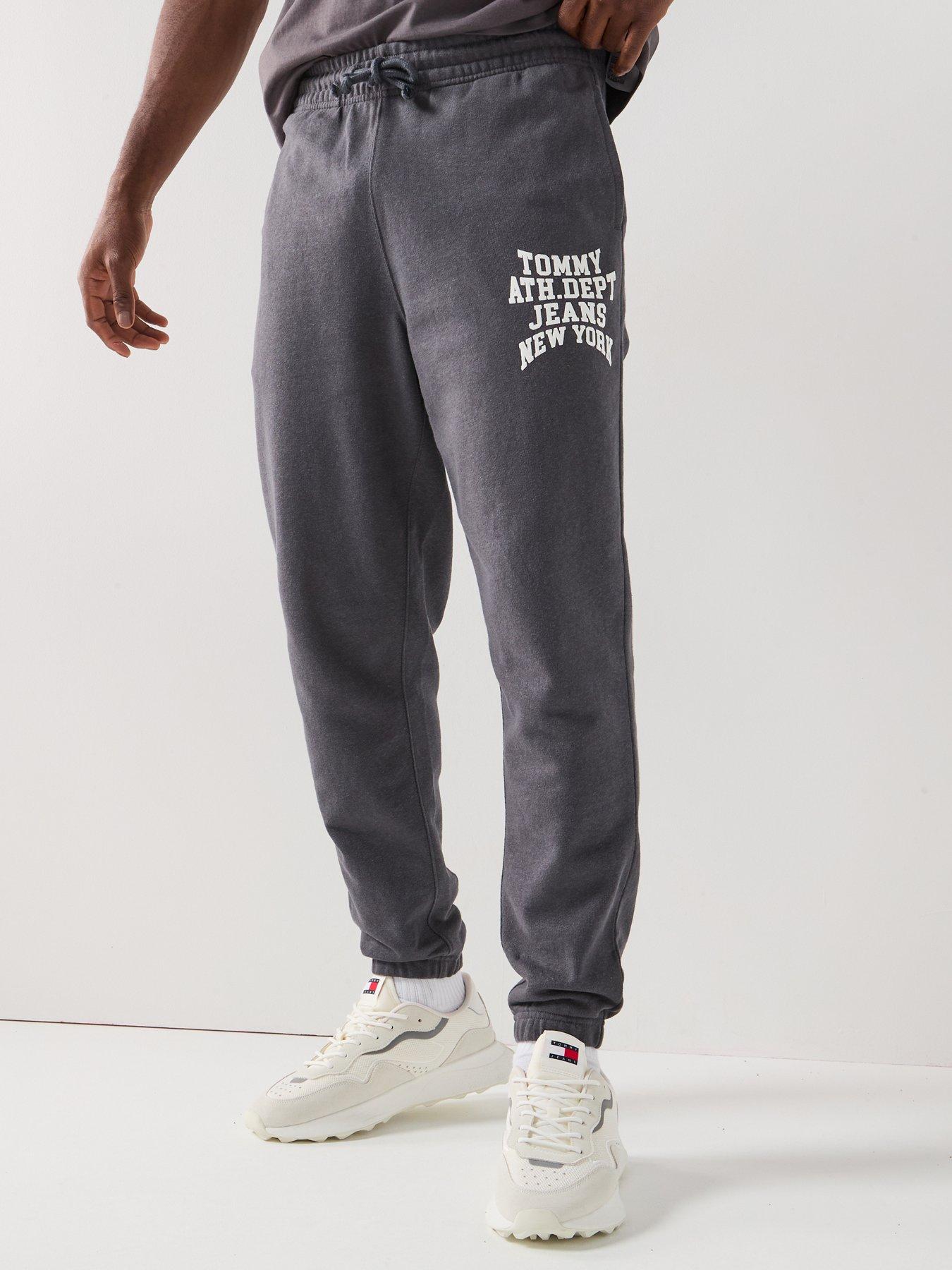undefined Regular Fit Cuffed Joggers - Dark Grey