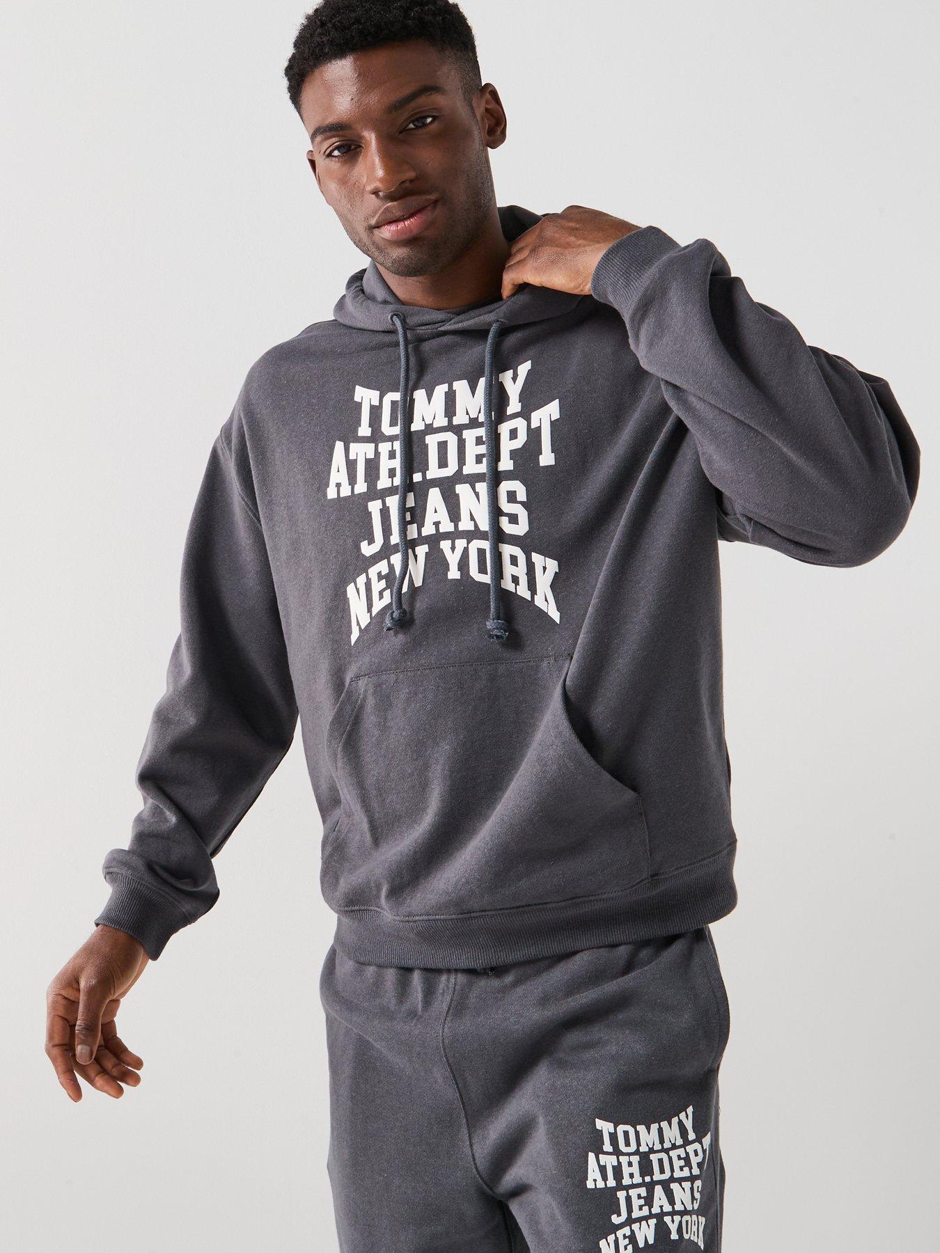 undefined 90s Boxy Varsity Hoodie - Black