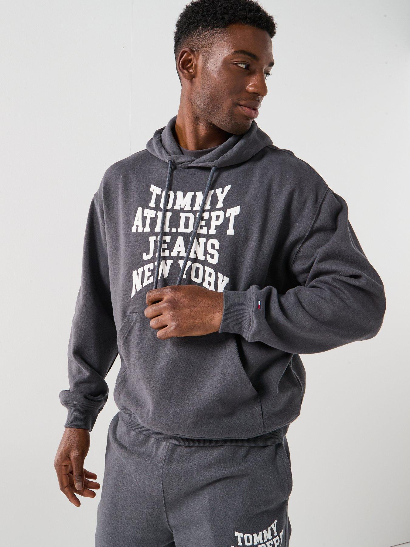 Image 6 of 6 of Tommy Jeans 90s Boxy Varsity Hoodie - Black