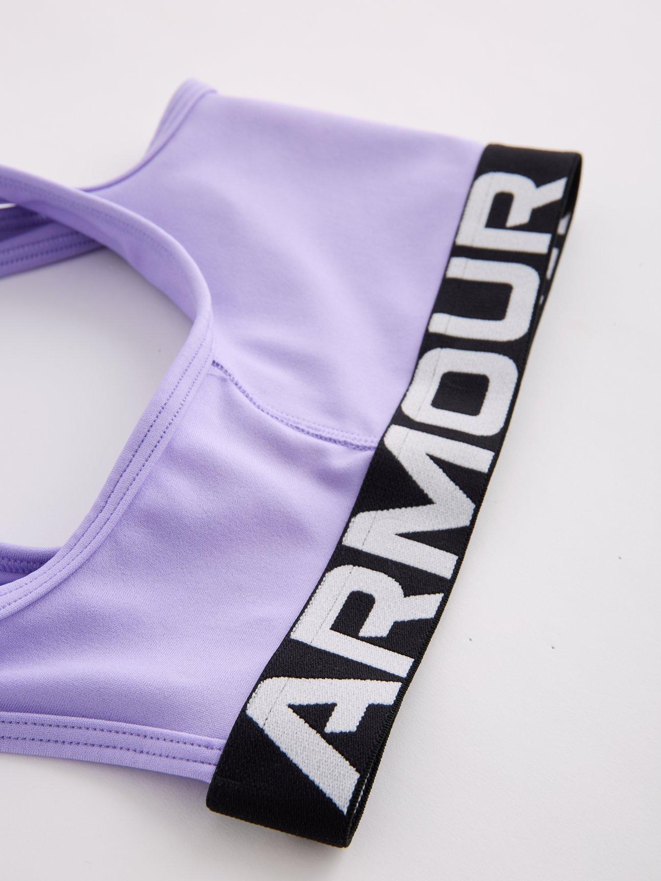 Image 4 of 4 of UNDER ARMOUR Junior Girls Training Crossback Bra - Purple