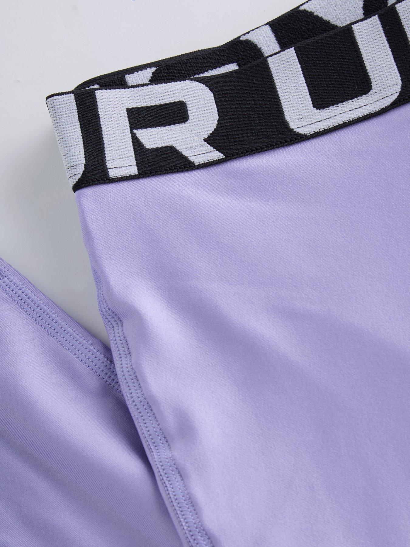 Image 4 of 4 of UNDER ARMOUR Junior Girls Training Heatgear Tights - Purple