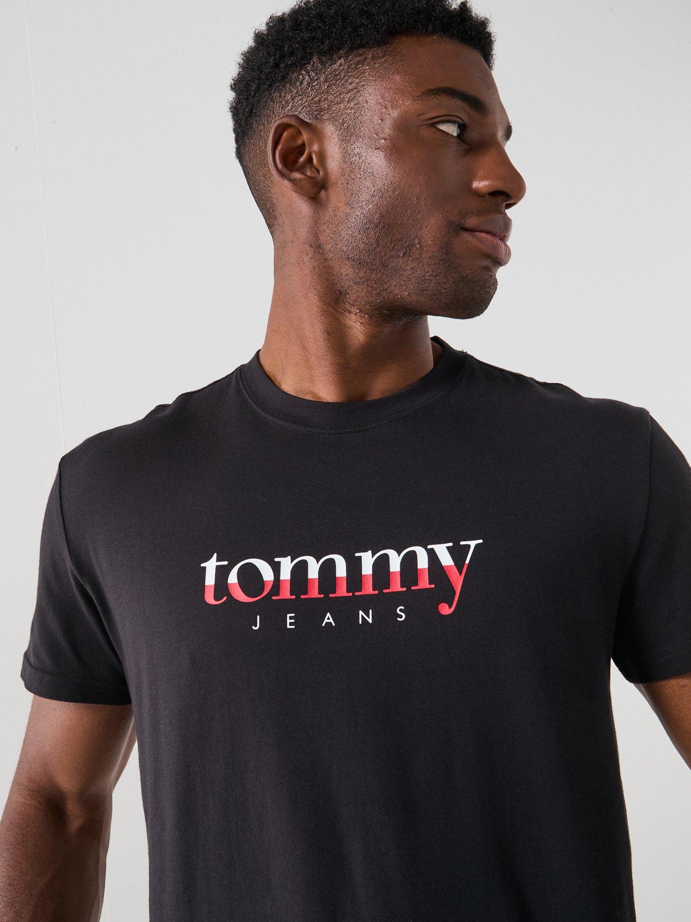 Image 5 of 5 of Tommy Jeans Chest Logo T-Shirt - Black