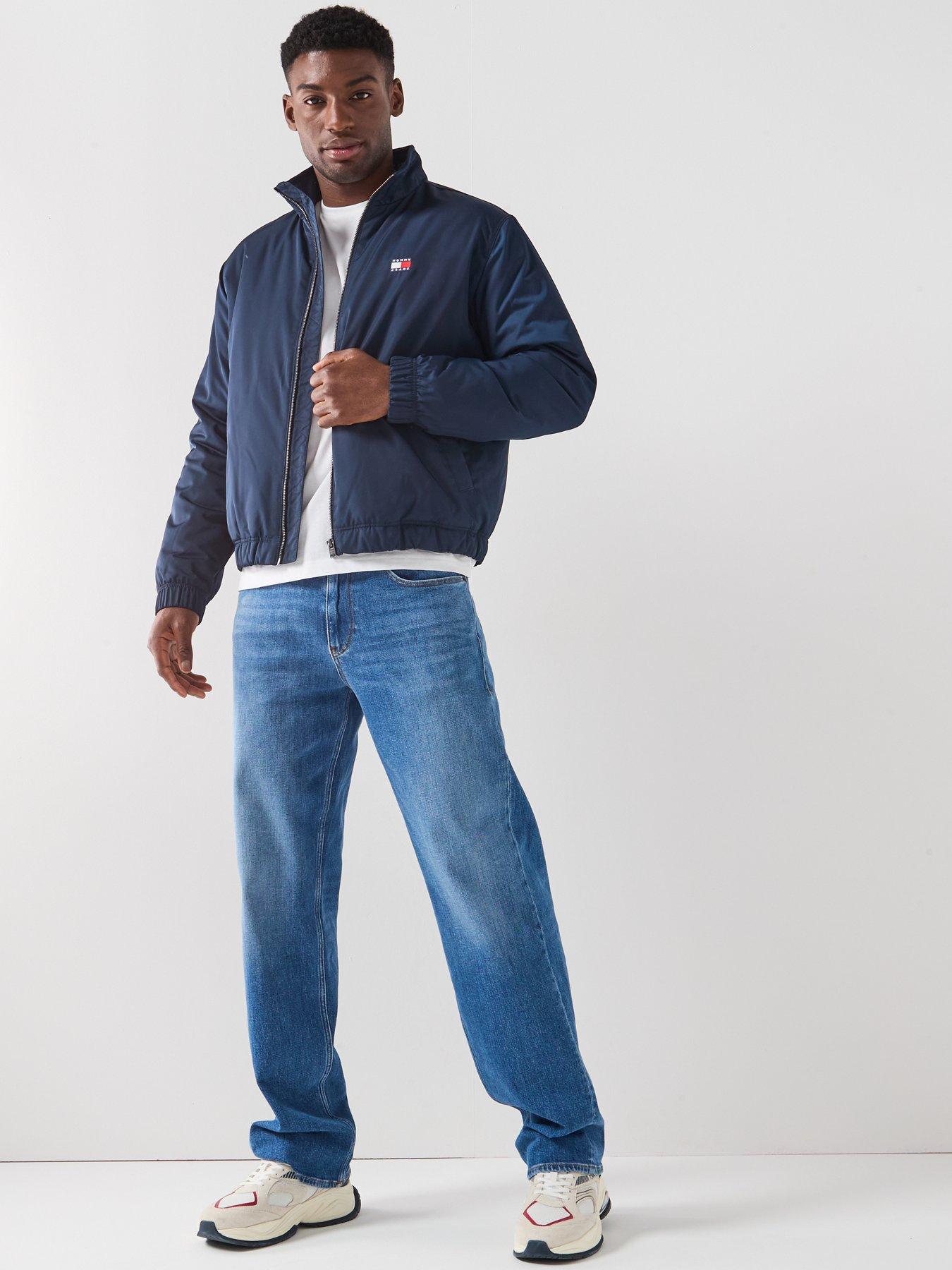 Image 3 of 5 of Tommy Jeans Essential Padded Harrington Jacket - Navy