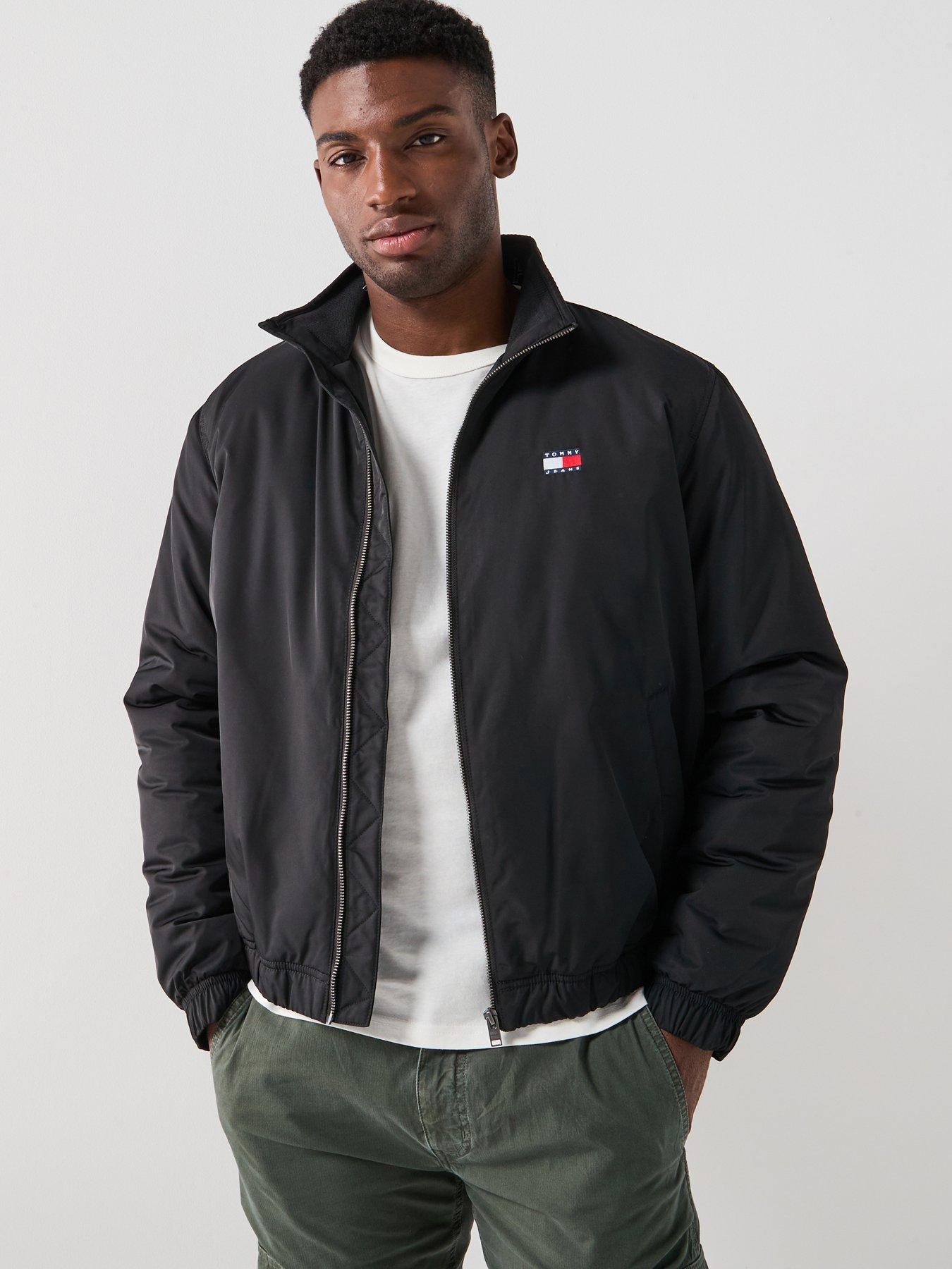 undefined Essential Padded Harrington Jacket - Black