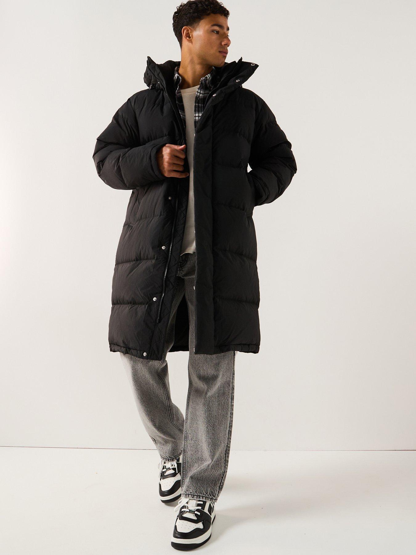 Tommy Jeans Hooded Down Maxi Parka Coat - Black