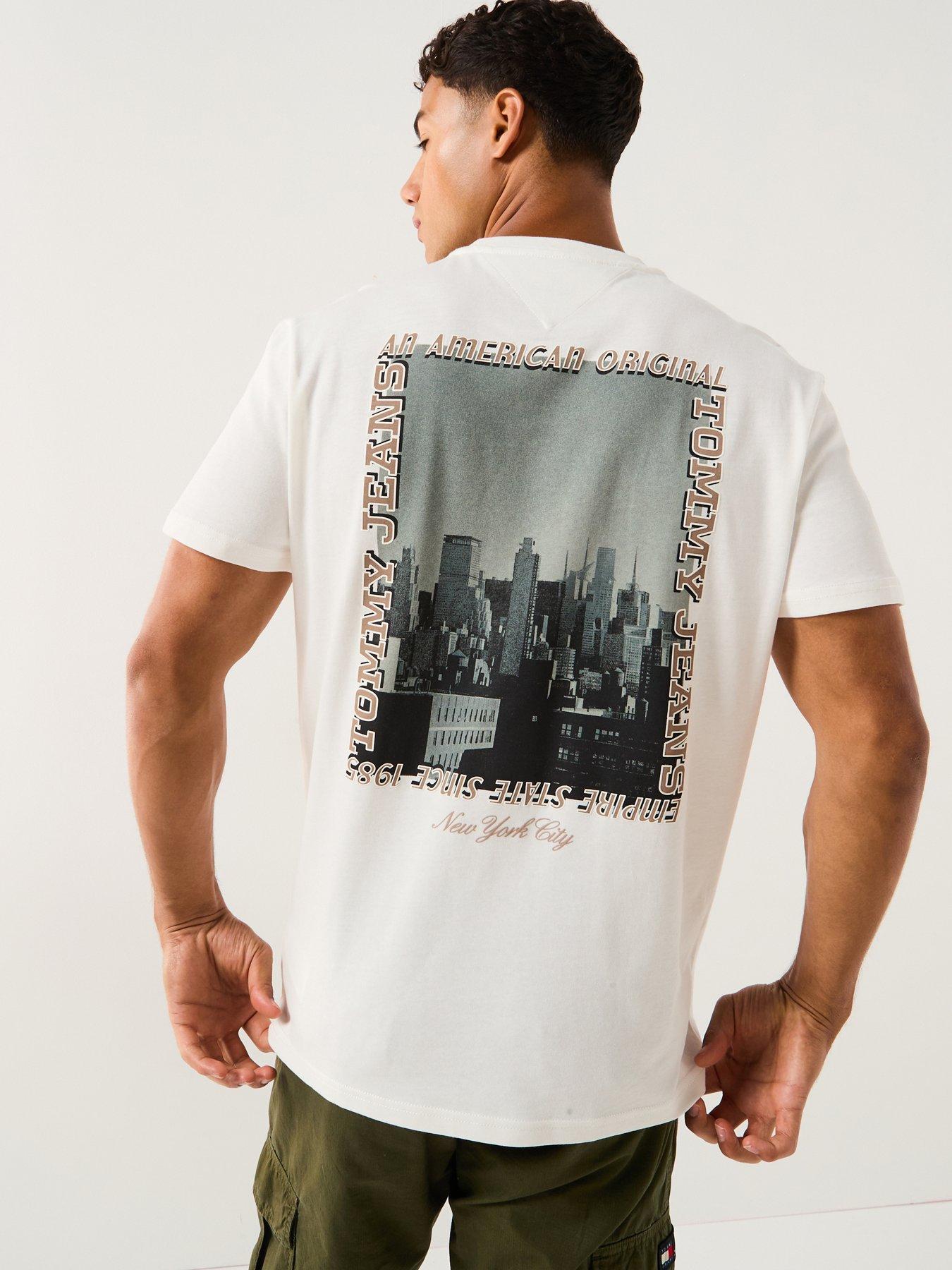 Tommy Jeans Photo Back Print T-Shirt - Off White