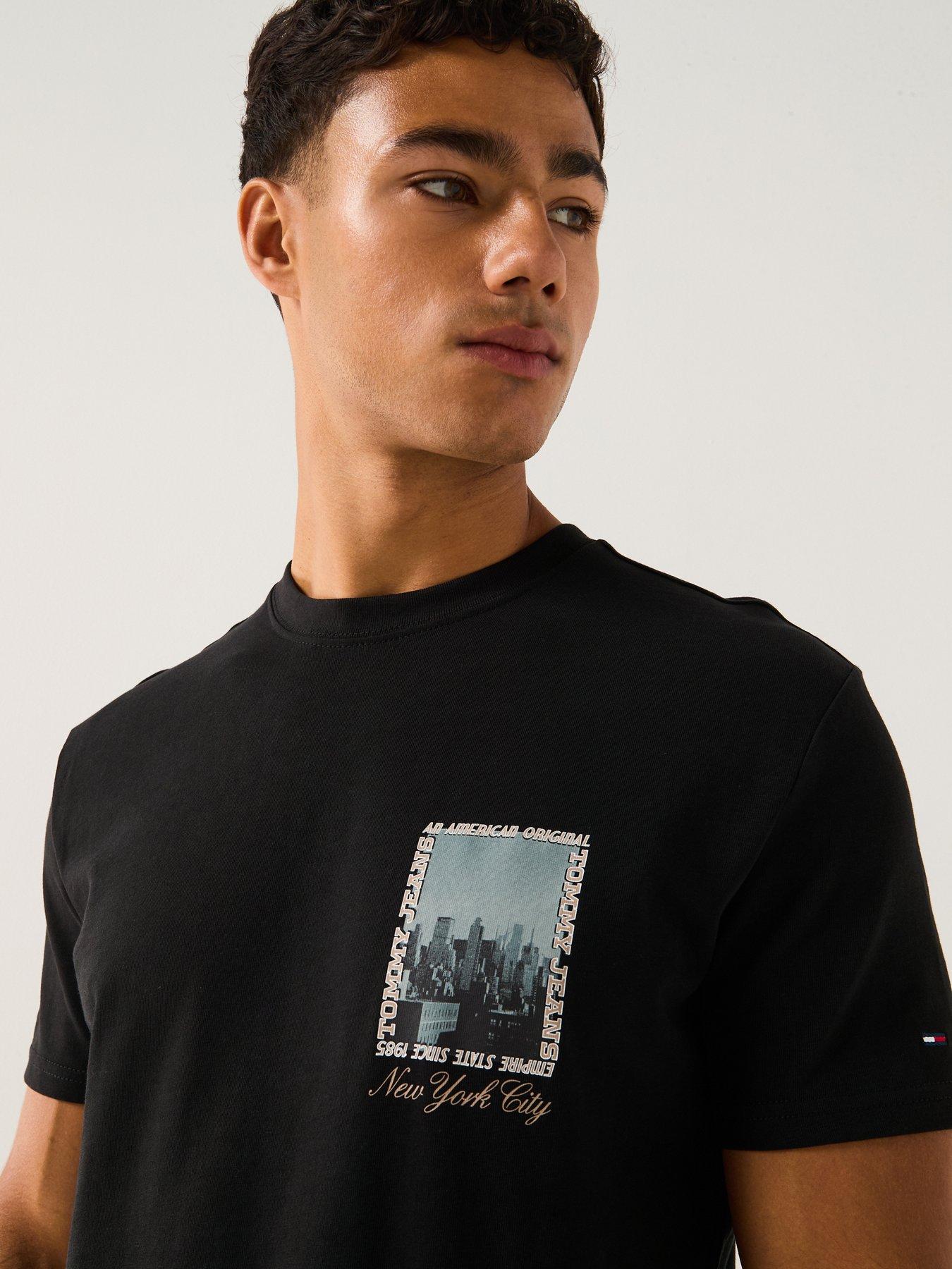  image of tommy-jeans-photo-back-print-t-shirt-black