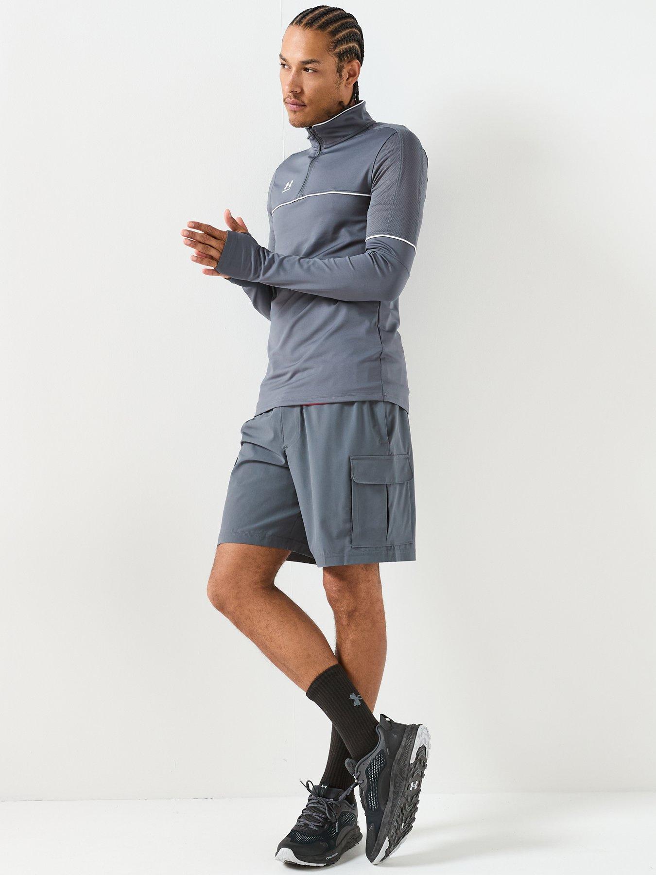  image of under-armour-mens-challenger-training-14-zip-top-grey