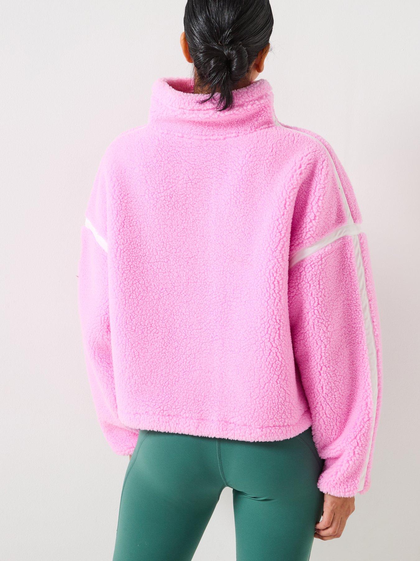  image of gym-coffee-womens-training-industry-half-zip-pink