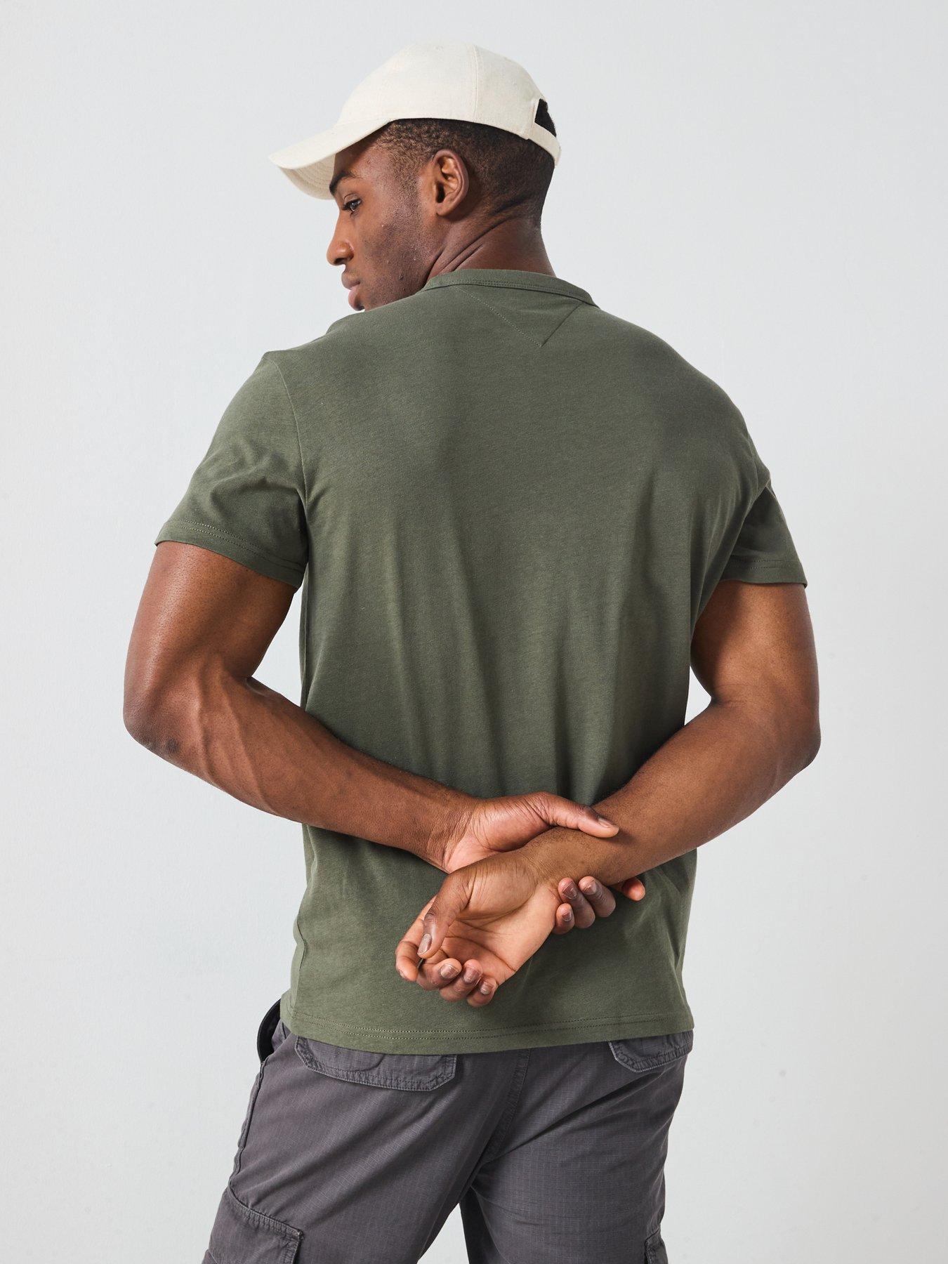 Image 2 of 4 of Tommy Jeans Badge T-Shirt - Green