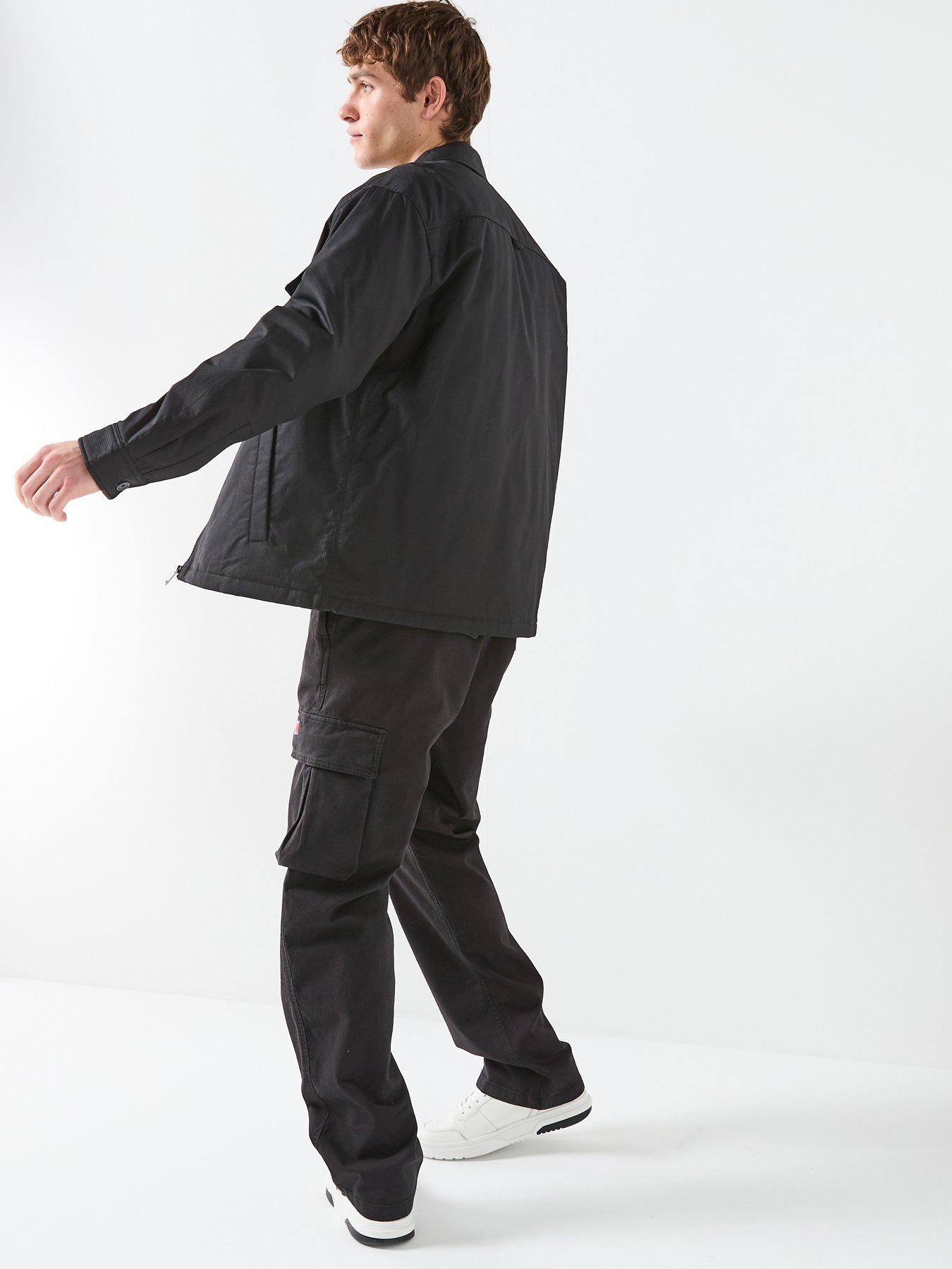 Image 6 of 6 of Tommy Jeans Regular Cord Shirt - Black