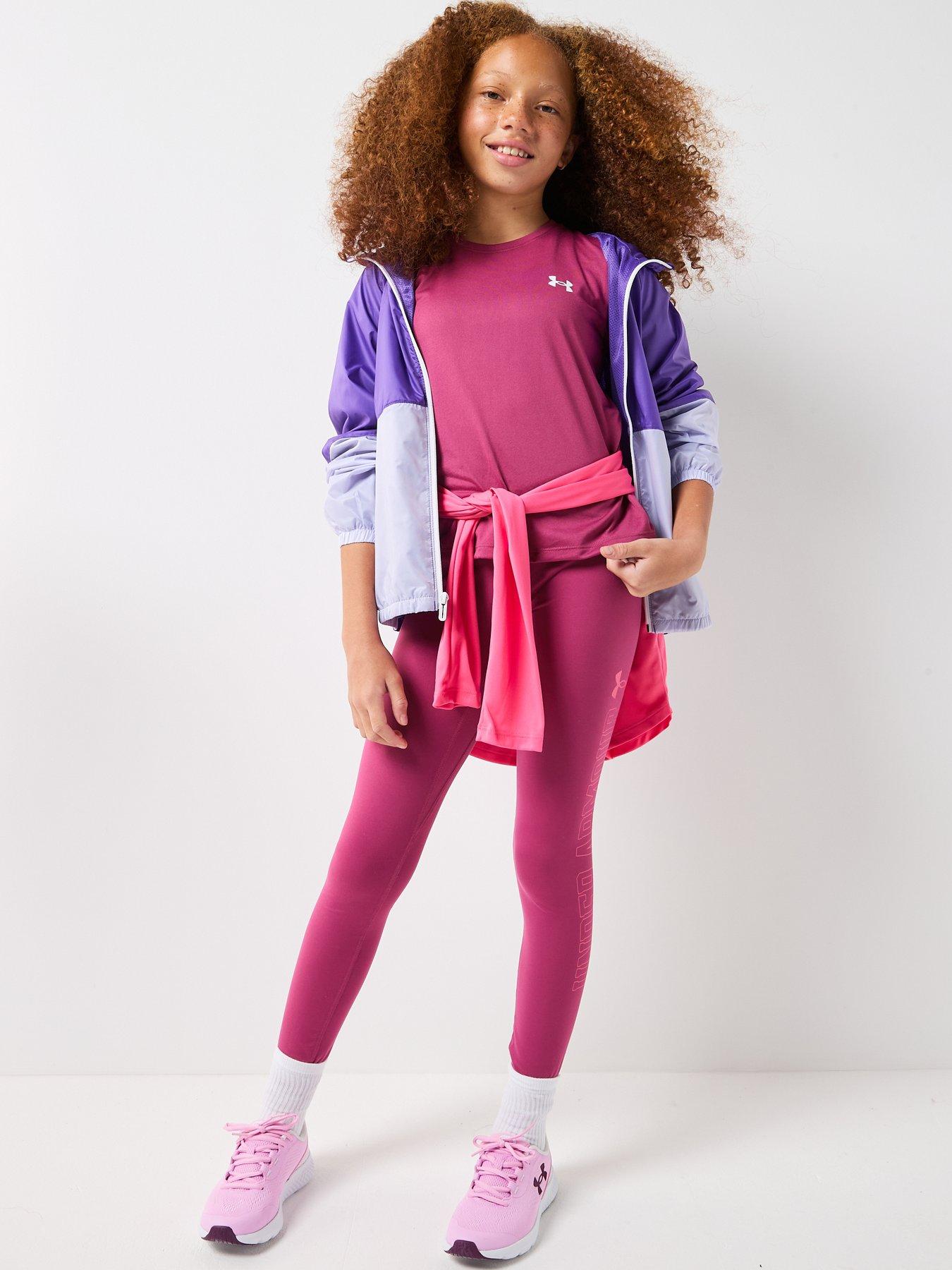 Image 3 of 6 of UNDER ARMOUR Junior Logo Short Sleeve Training - Burgundy