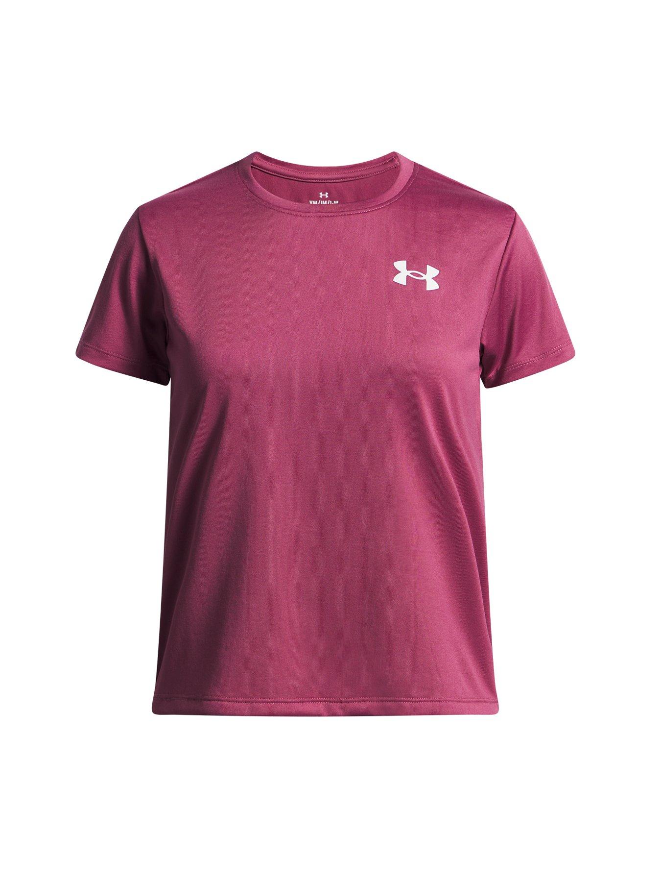 Image 6 of 6 of UNDER ARMOUR Junior Logo Short Sleeve Training - Burgundy