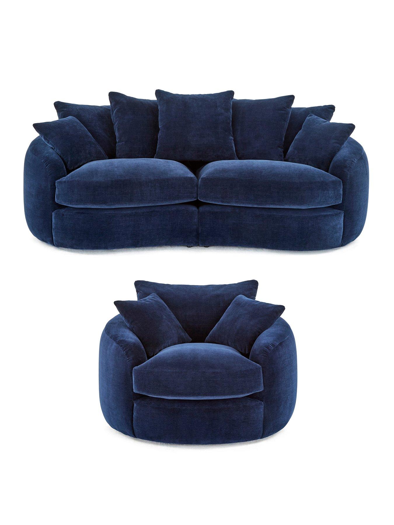 Image 2 of 7 of Very Home Lovise Scatter 3 Seater Fabric Sofa + Chair&nbsp;- Made to Order in the UK