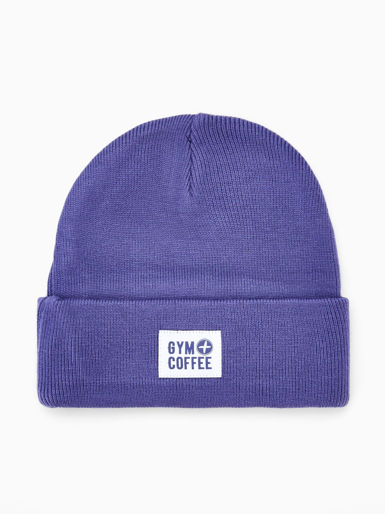Image 1 of 4 of Gym + Coffee Womens Training Knit Beanie - Purple