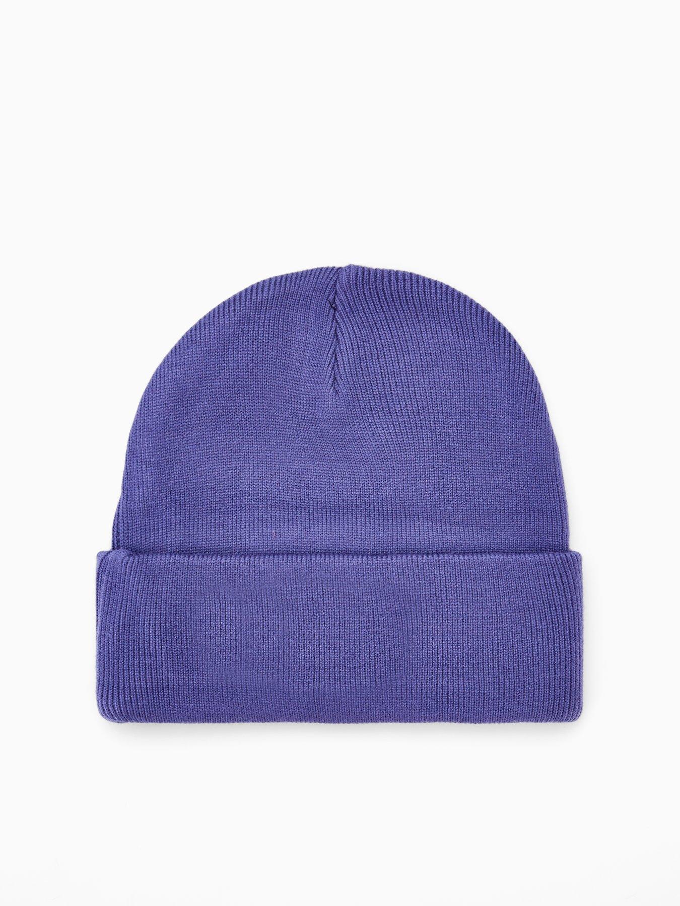 Image 2 of 4 of Gym + Coffee Womens Training Knit Beanie - Purple