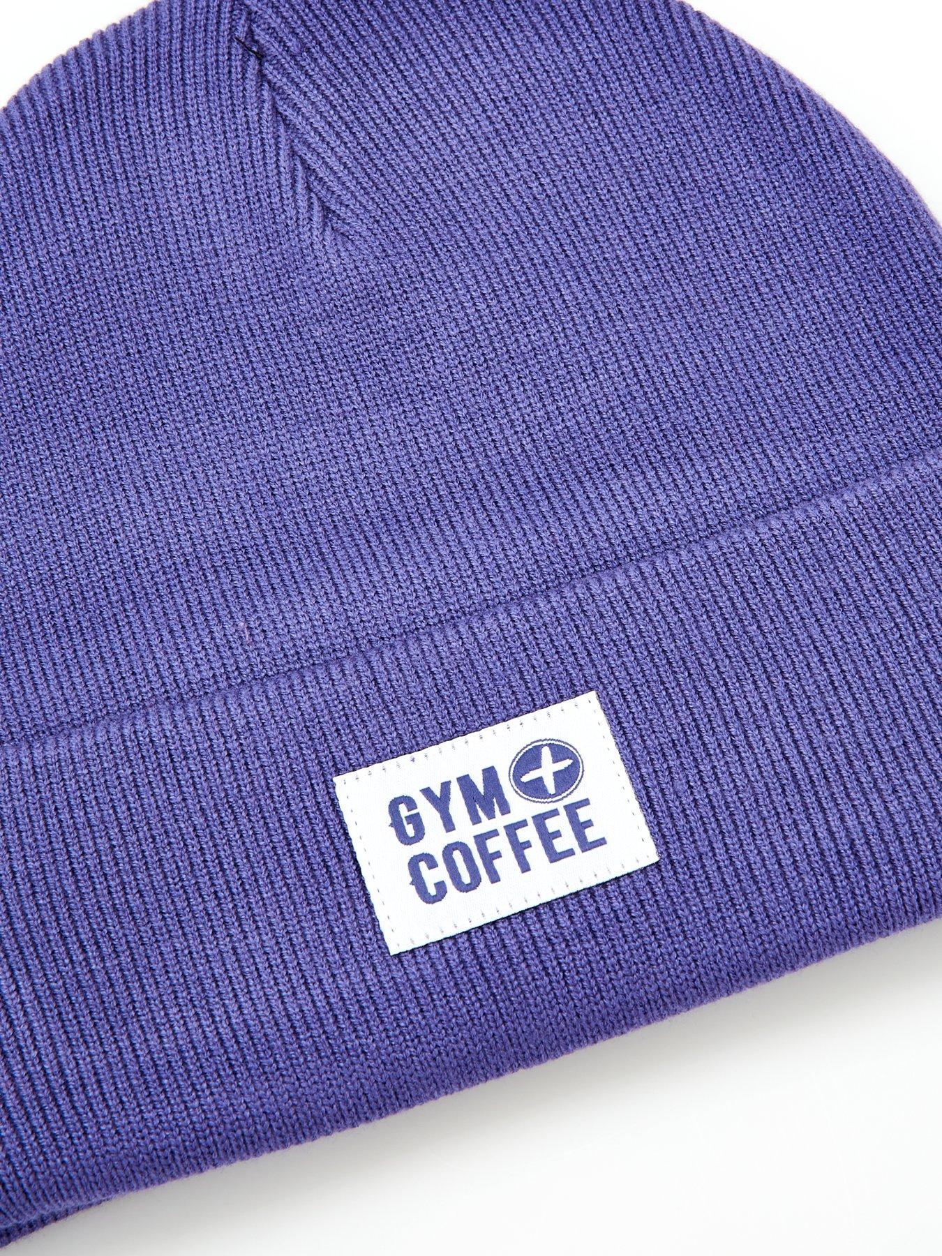 Image 3 of 4 of Gym + Coffee Womens Training Knit Beanie - Purple