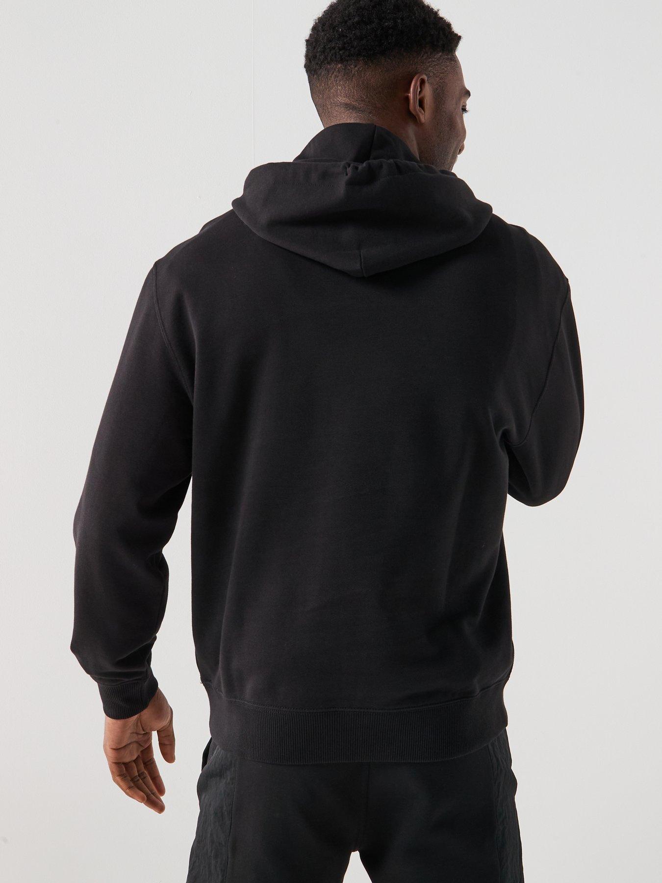 Image 2 of 6 of Calvin Klein Jeans Box Graphic Hoodie - Black
