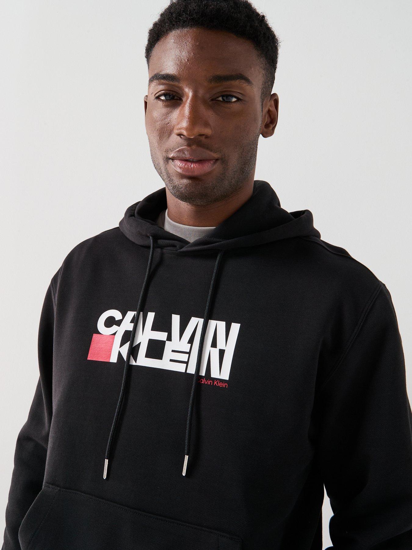 Image 5 of 6 of Calvin Klein Jeans Box Graphic Hoodie - Black