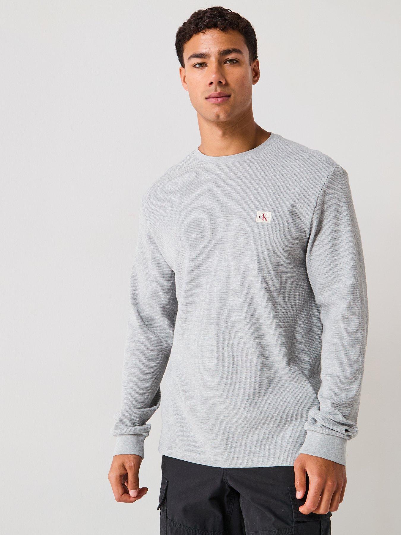 calvin-klein-jeans-waffle-badge-long-sleeve-t-shirt-grey