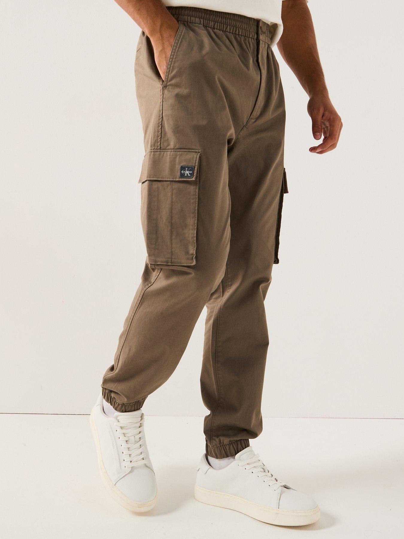 undefined Calvin Klein Jeans Skinny Elastic Twill Cargo Pants - Green