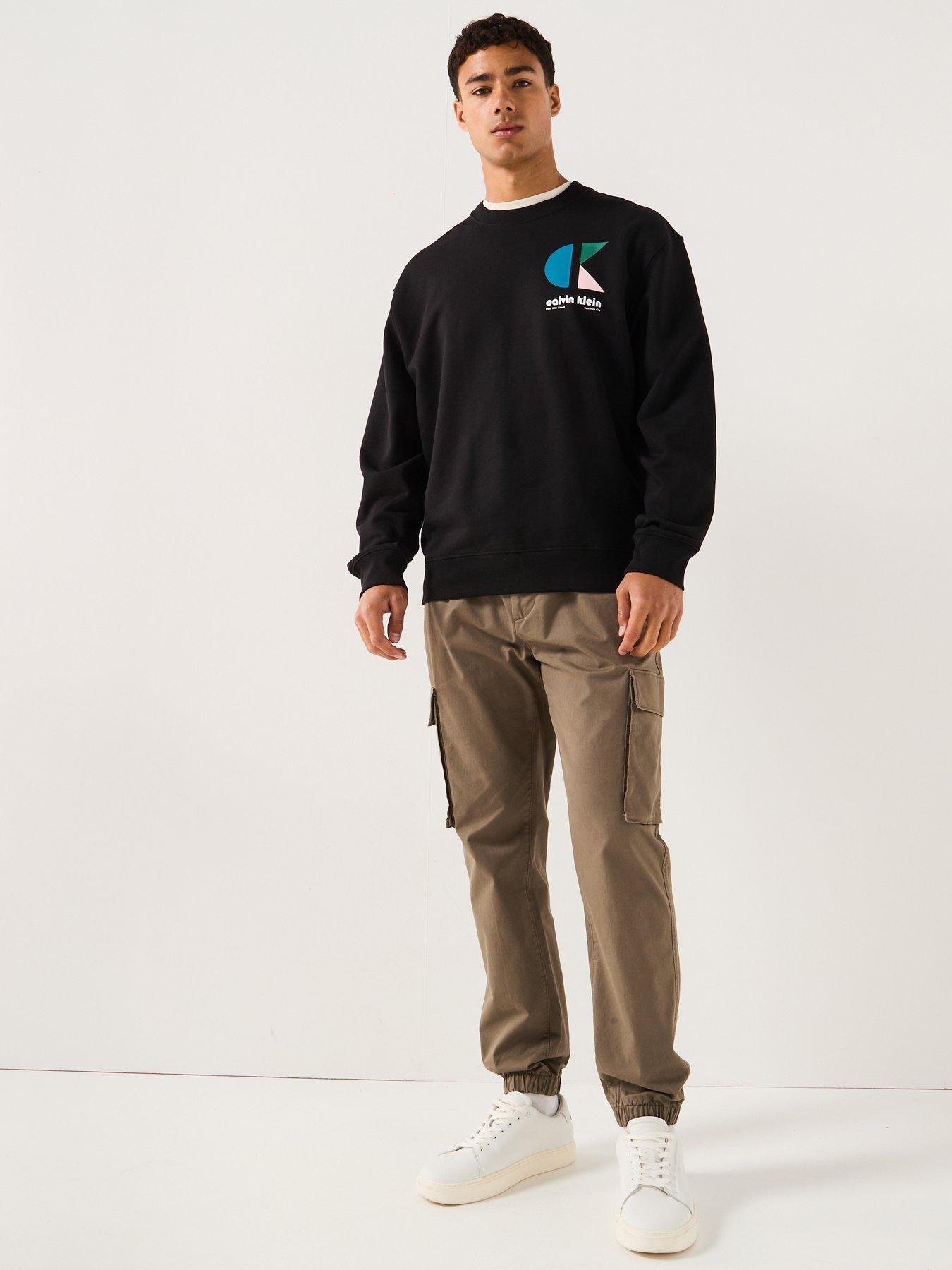 Image 3 of 6 of Calvin Klein Jeans Calvin Klein Jeans Skinny Elastic Twill Cargo Pants - Green