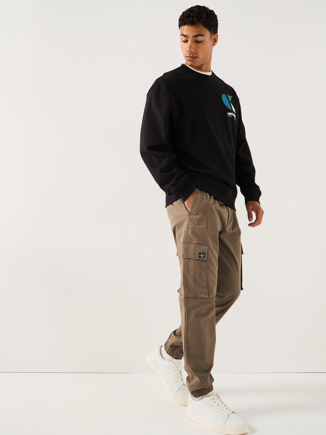 Image 6 of 6 of Calvin Klein Jeans Calvin Klein Jeans Skinny Elastic Twill Cargo Pants - Green