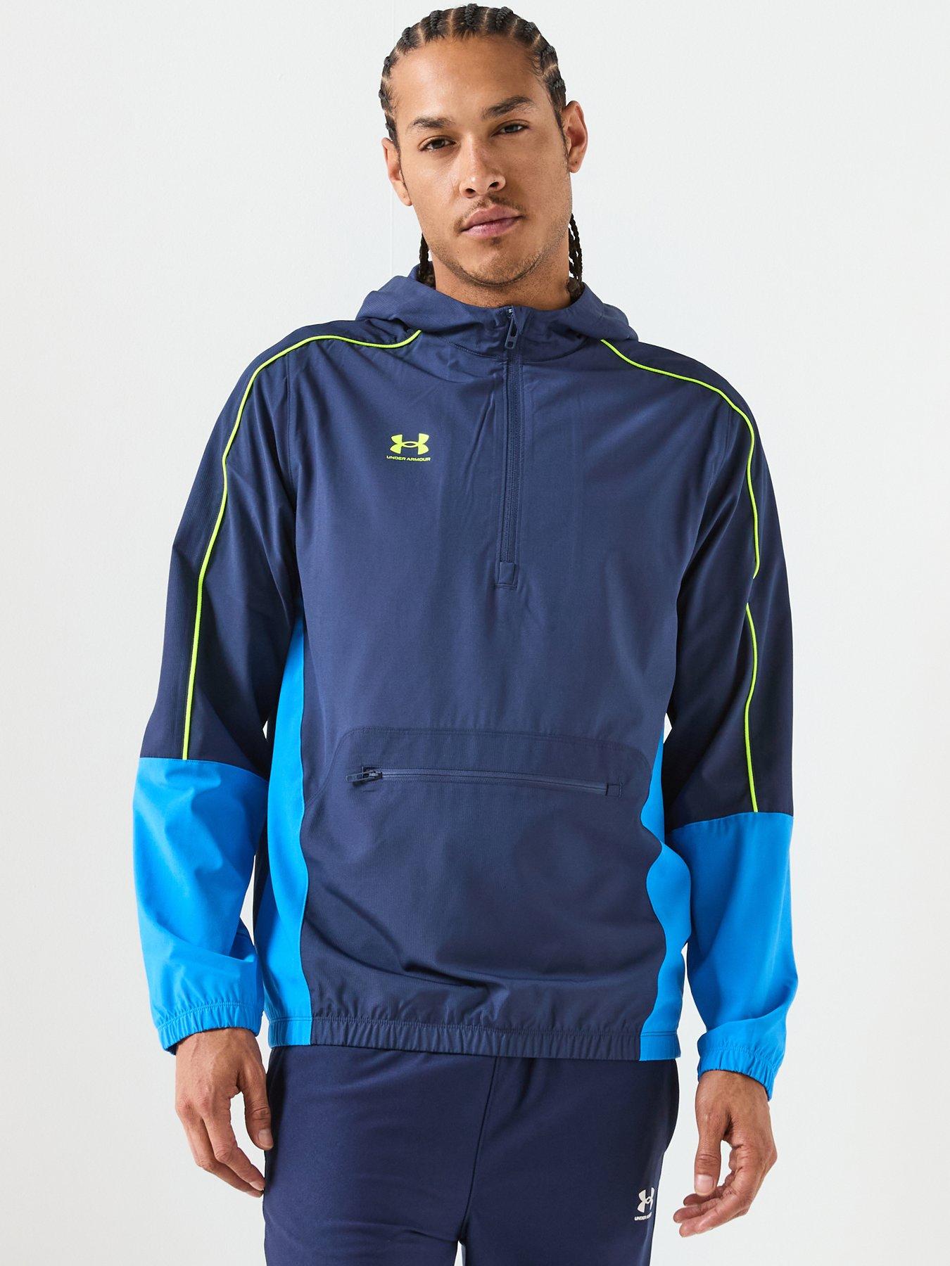 UNDER ARMOUR Mens Challenger Warmup Jacket - Navy