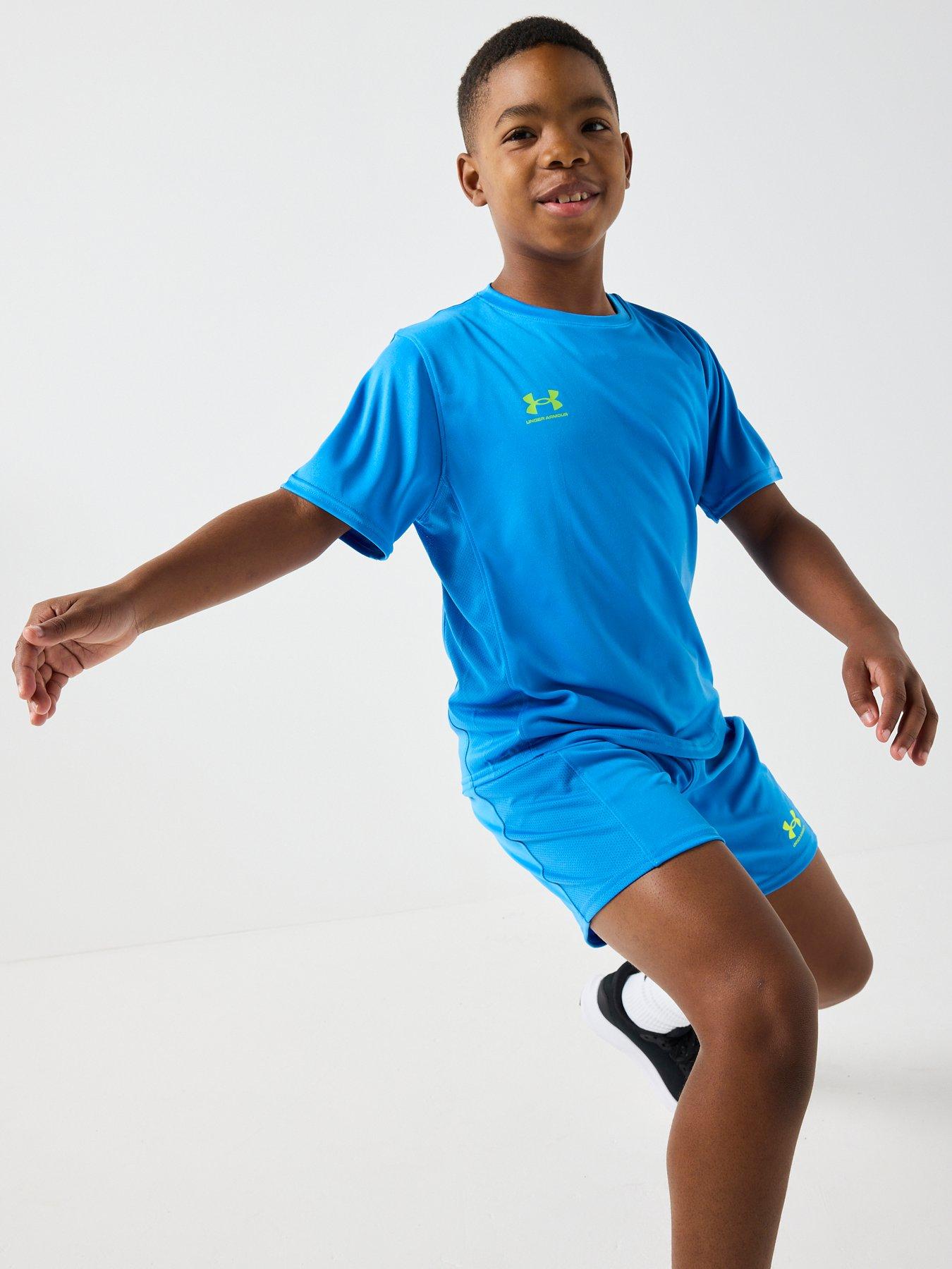 UNDER ARMOUR Junior Boys Challenger Train T-Shirt - Blue