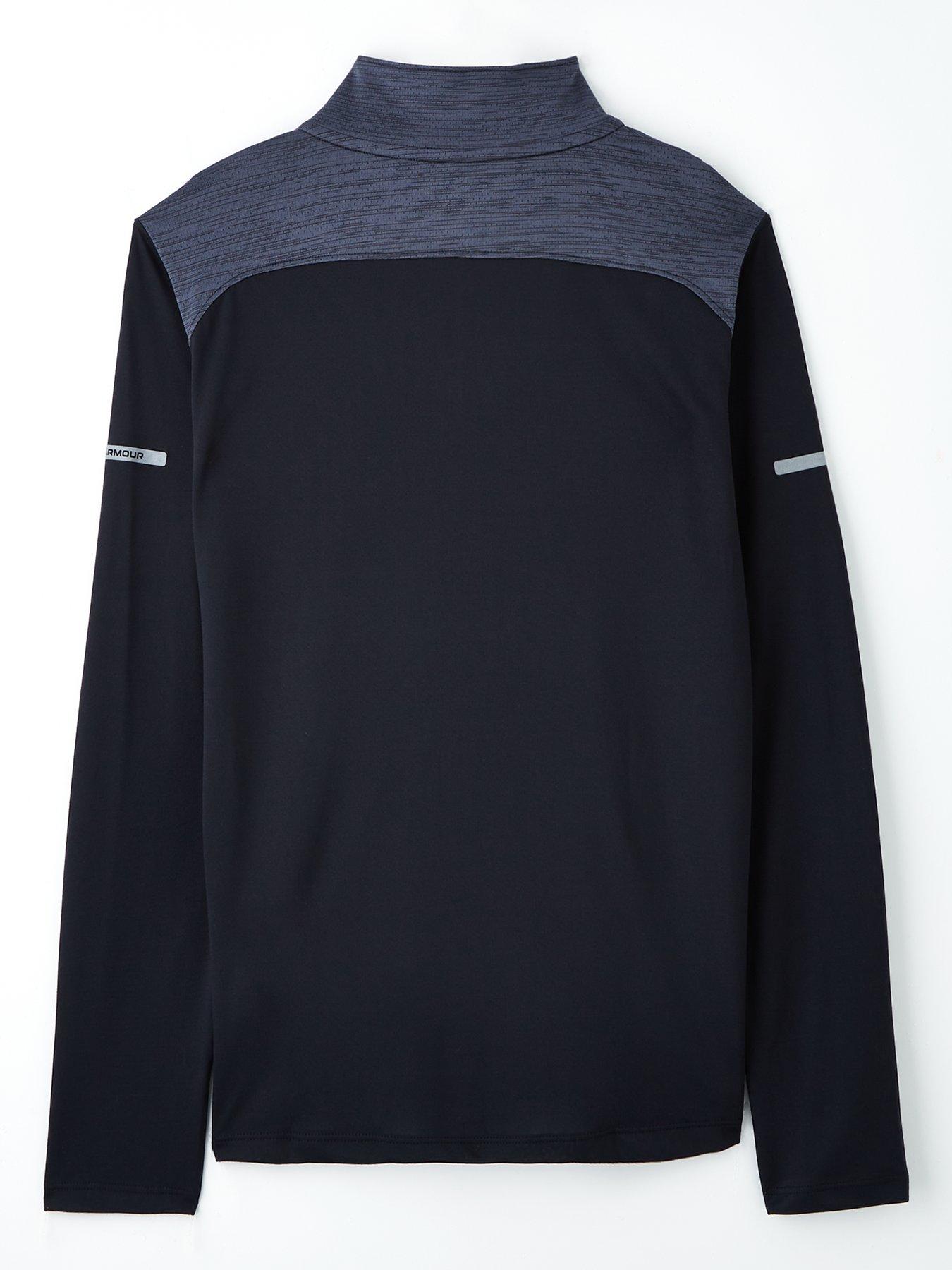  image of under-armour-junior-boys-training-tech-utility-14-zip-top-black