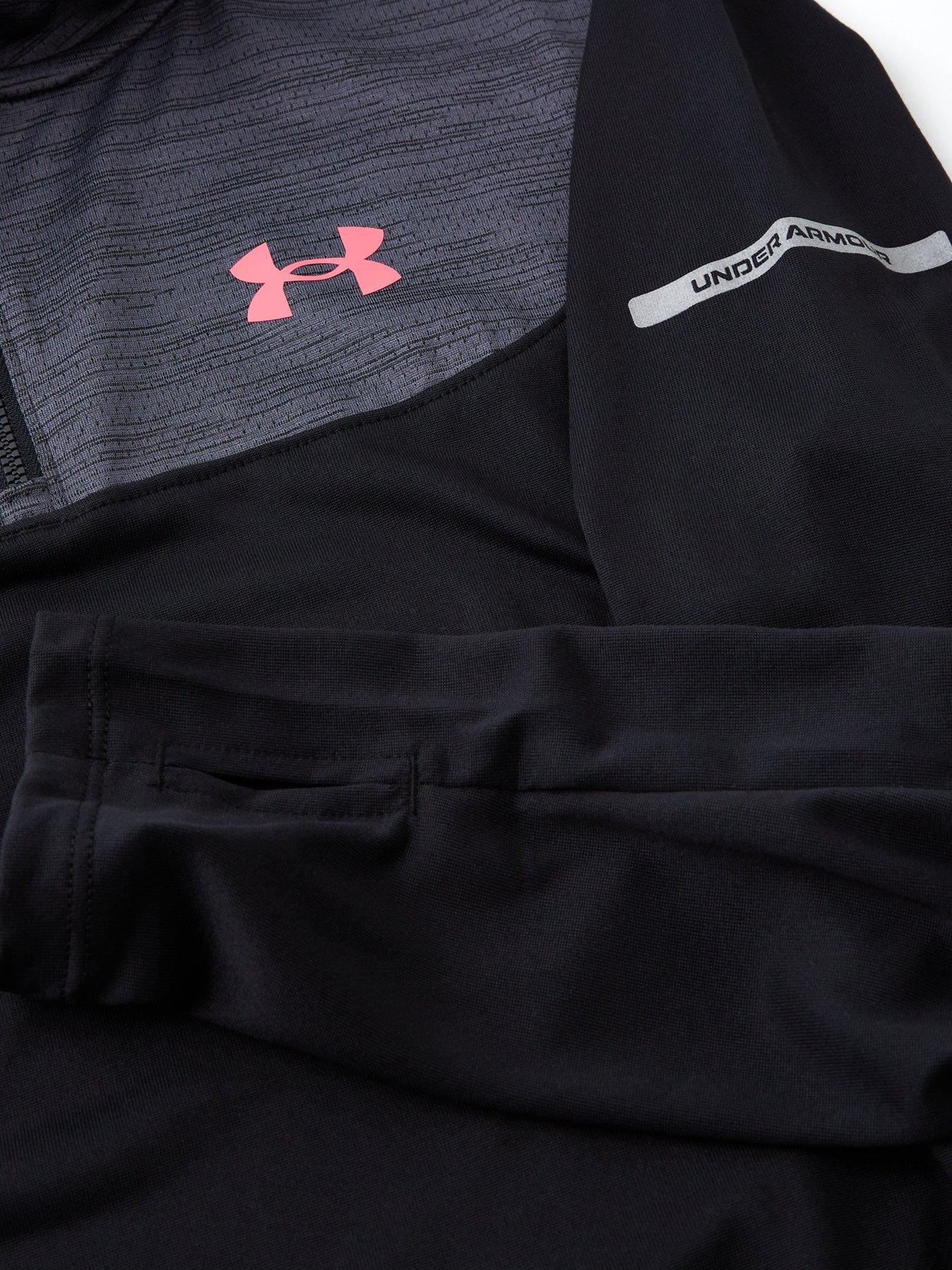  image of under-armour-junior-boys-training-tech-utility-14-zip-top-black