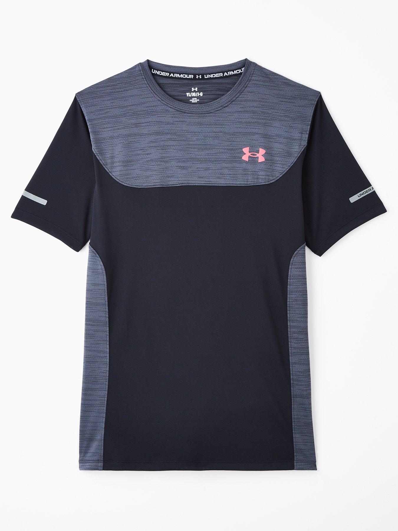 UNDER ARMOUR Junior Boys Training Tech Utility T-Shirt - Black